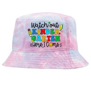 Watch Out Kindergarten Here I Come Back To School Tie-Dyed Bucket Hat