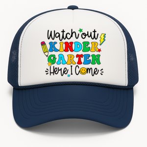 Watch Out Kindergarten Here I Come Back To School Trucker Hat