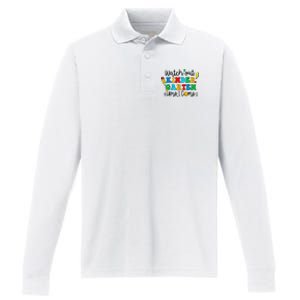 Watch Out Kindergarten Here I Come Back To School Performance Long Sleeve Polo