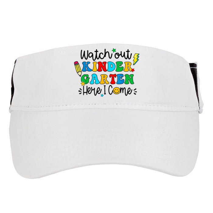 Watch Out Kindergarten Here I Come Back To School Adult Drive Performance Visor