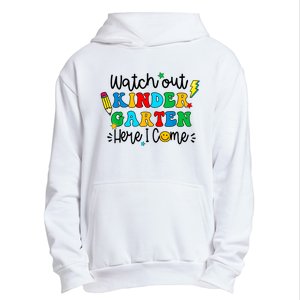 Watch Out Kindergarten Here I Come Back To School Urban Pullover Hoodie