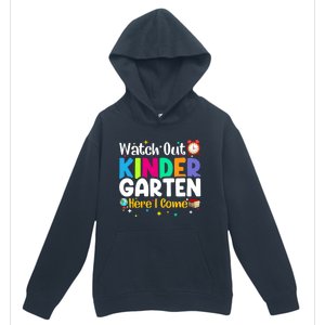 Watch Out Kindergarten Here I Come Kindergarten Gift Urban Pullover Hoodie