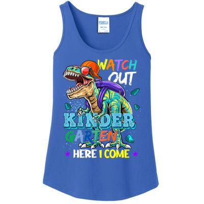 Watch Out Kindergarten Here I Come Dinosaurs Back To School Gift Ladies Essential Tank