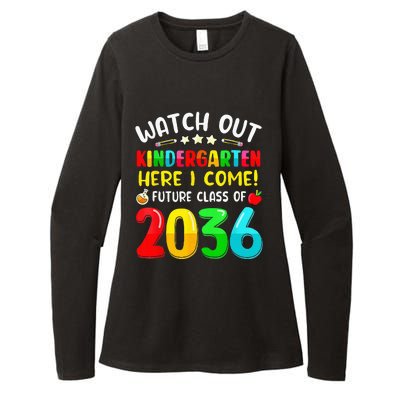 Watch Out Kindergarten Here I Come Future Class Of 2036 Kids Womens CVC Long Sleeve Shirt