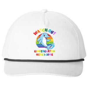 Watch Out Kindergarten Here I Come First Day Dolphin Gift Snapback Five-Panel Rope Hat