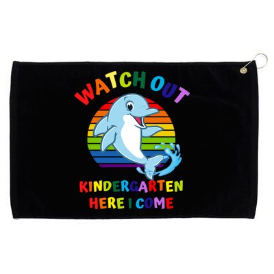 Watch Out Kindergarten Here I Come First Day Dolphin Gift Grommeted Golf Towel