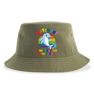 Watch Out Kindergarten Here I Come First Day Dolphin Gift Sustainable Bucket Hat