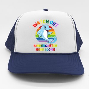 Watch Out Kindergarten Here I Come First Day Dolphin Gift Trucker Hat