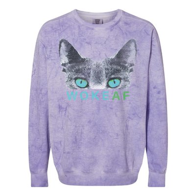 Woke AF Colorblast Crewneck Sweatshirt