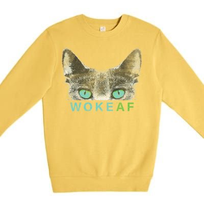 Woke AF Premium Crewneck Sweatshirt