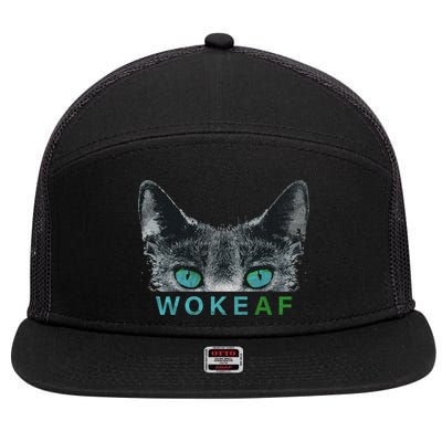 Woke AF 7 Panel Mesh Trucker Snapback Hat