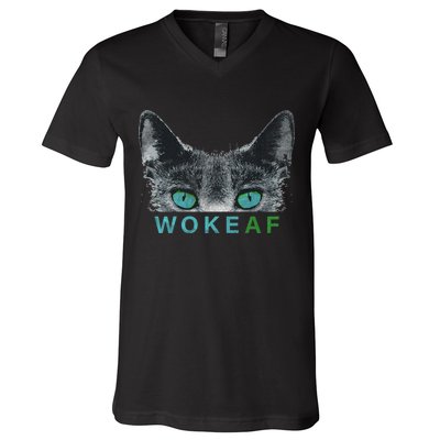 Woke AF V-Neck T-Shirt