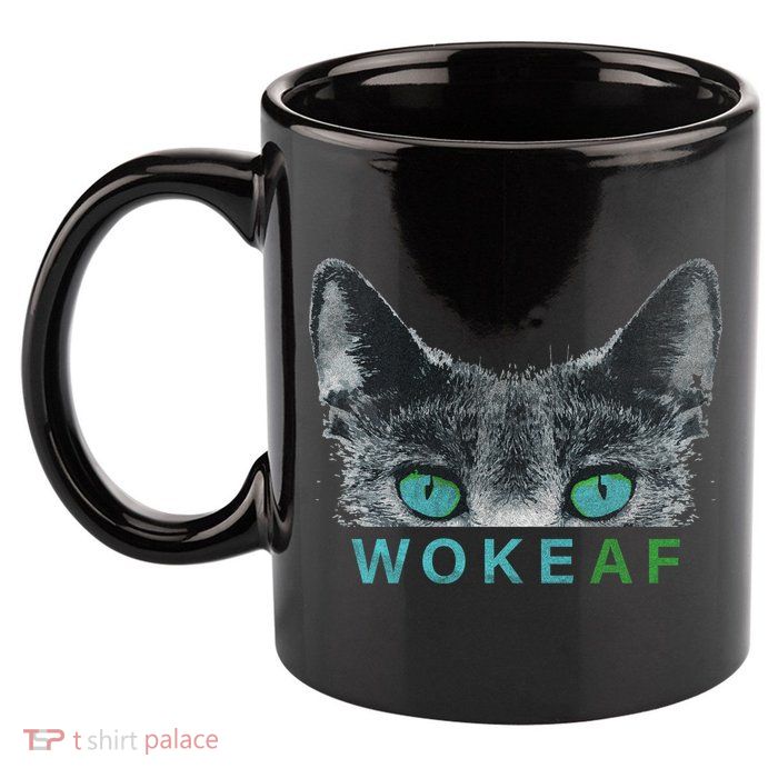 Woke AF 11oz C Handle Ceramic Mug