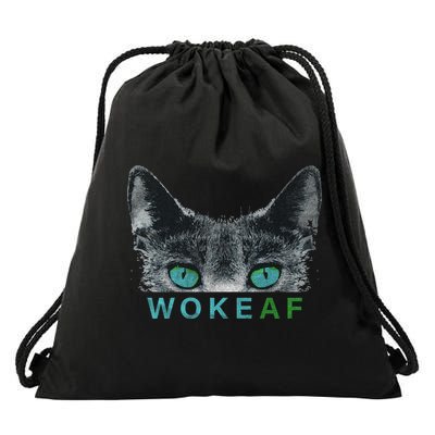 Woke AF Drawstring Bag