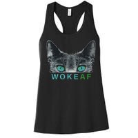 Woke AF Women's Racerback Tank