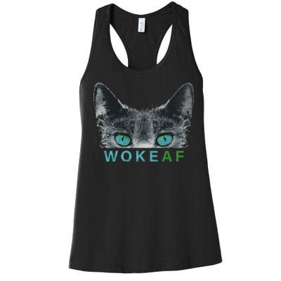 Woke AF Women's Racerback Tank