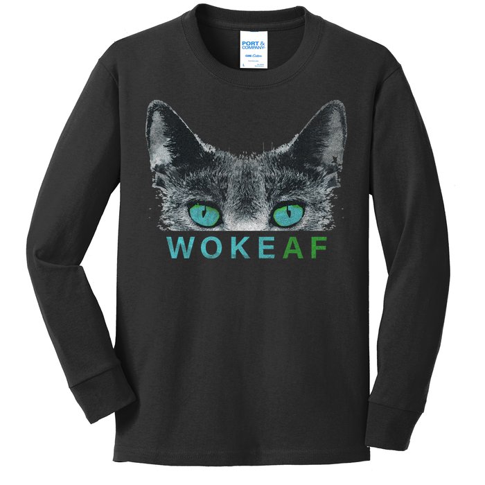 Woke AF Kids Long Sleeve Shirt