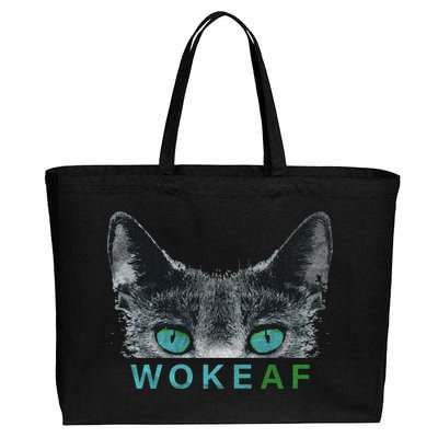 Woke AF Cotton Canvas Jumbo Tote