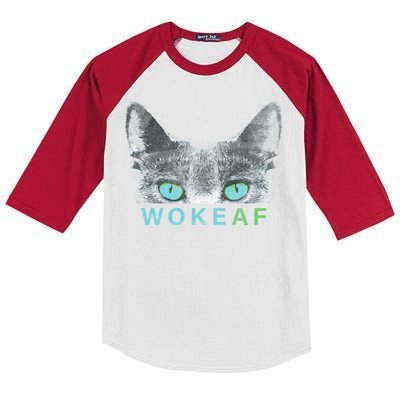 Woke AF Kids Colorblock Raglan Jersey