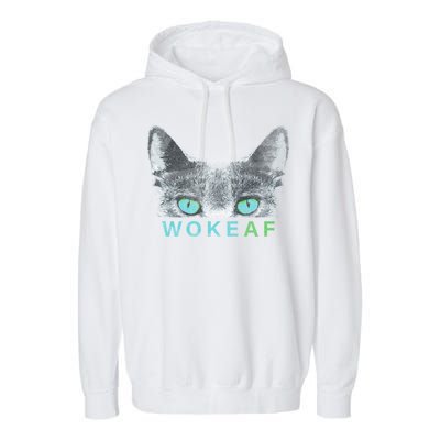 Woke AF Garment-Dyed Fleece Hoodie