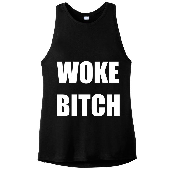 Woke Bitch Ladies PosiCharge Tri-Blend Wicking Tank