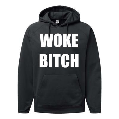 Woke Bitch Performance Fleece Hoodie