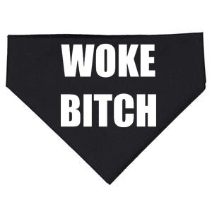 Woke Bitch USA-Made Doggie Bandana