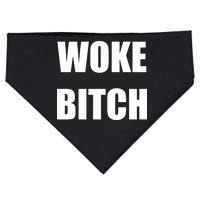 Woke Bitch USA-Made Doggie Bandana