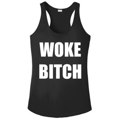 Woke Bitch Ladies PosiCharge Competitor Racerback Tank