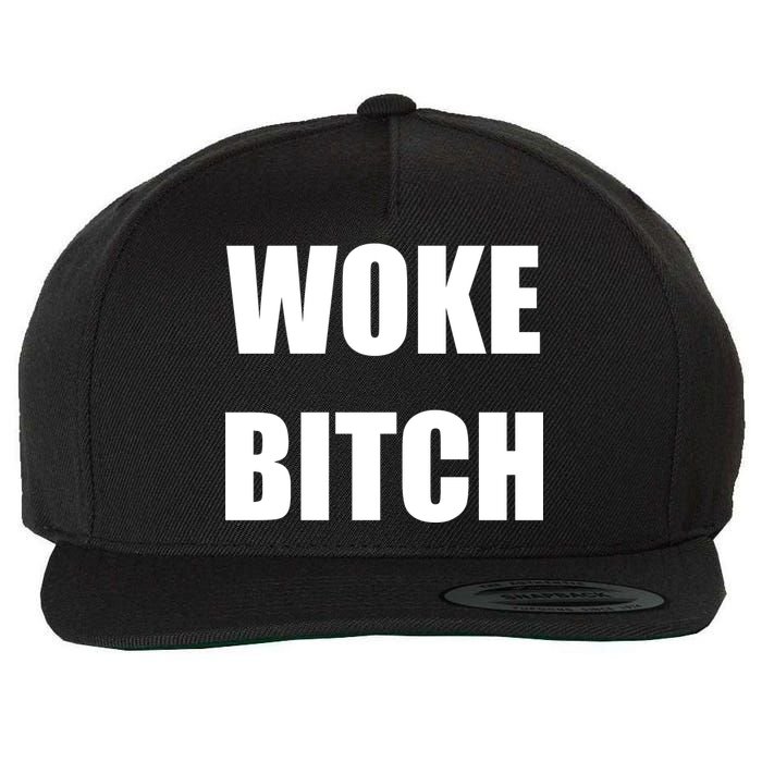 Woke Bitch Wool Snapback Cap