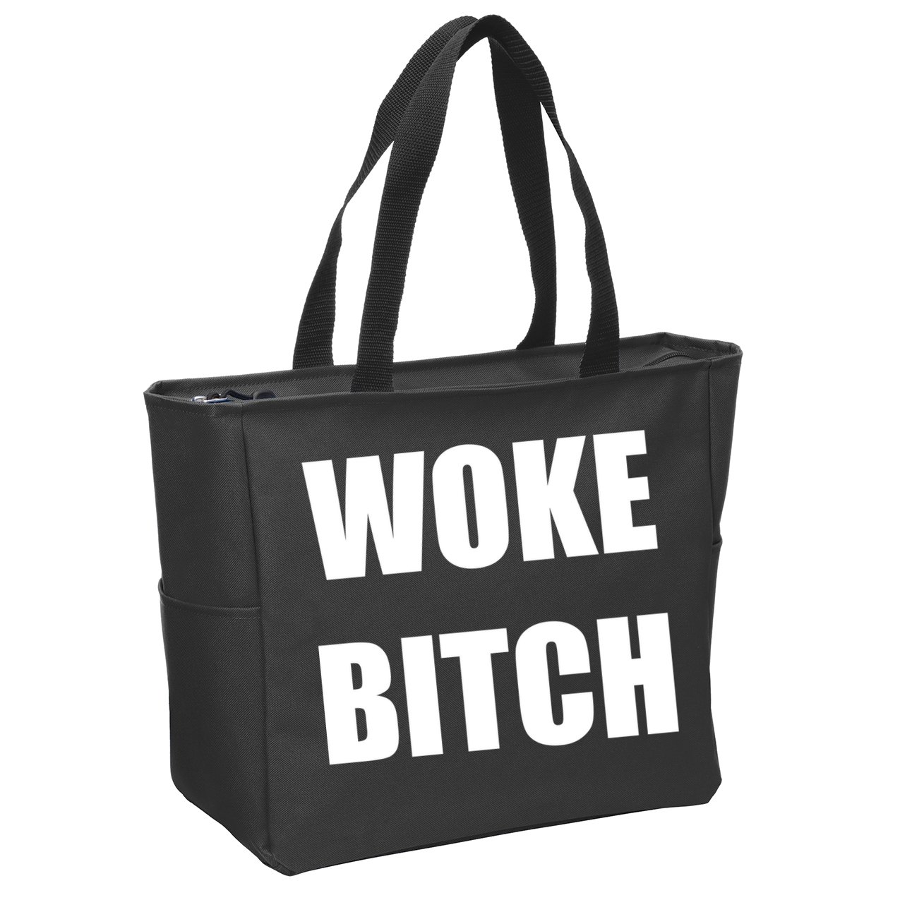 Woke Bitch Zip Tote Bag