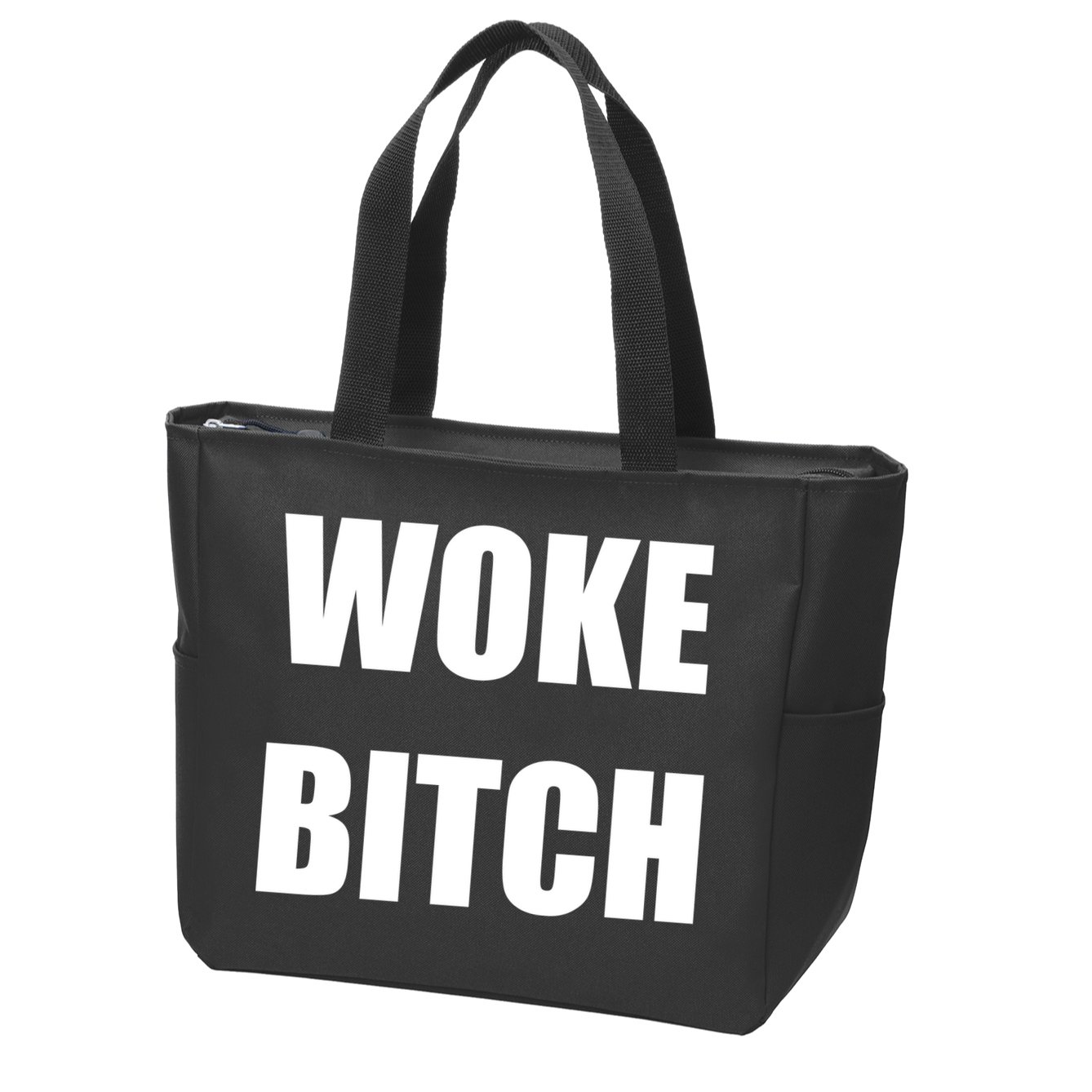 Woke Bitch Zip Tote Bag