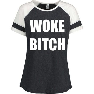 Woke Bitch Enza Ladies Jersey Colorblock Tee