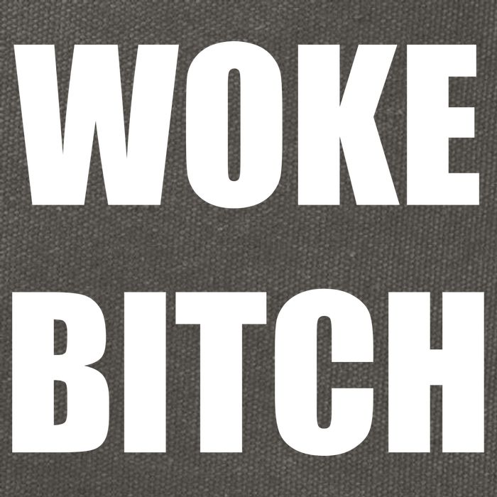 Woke Bitch Cotton Canvas Backpack