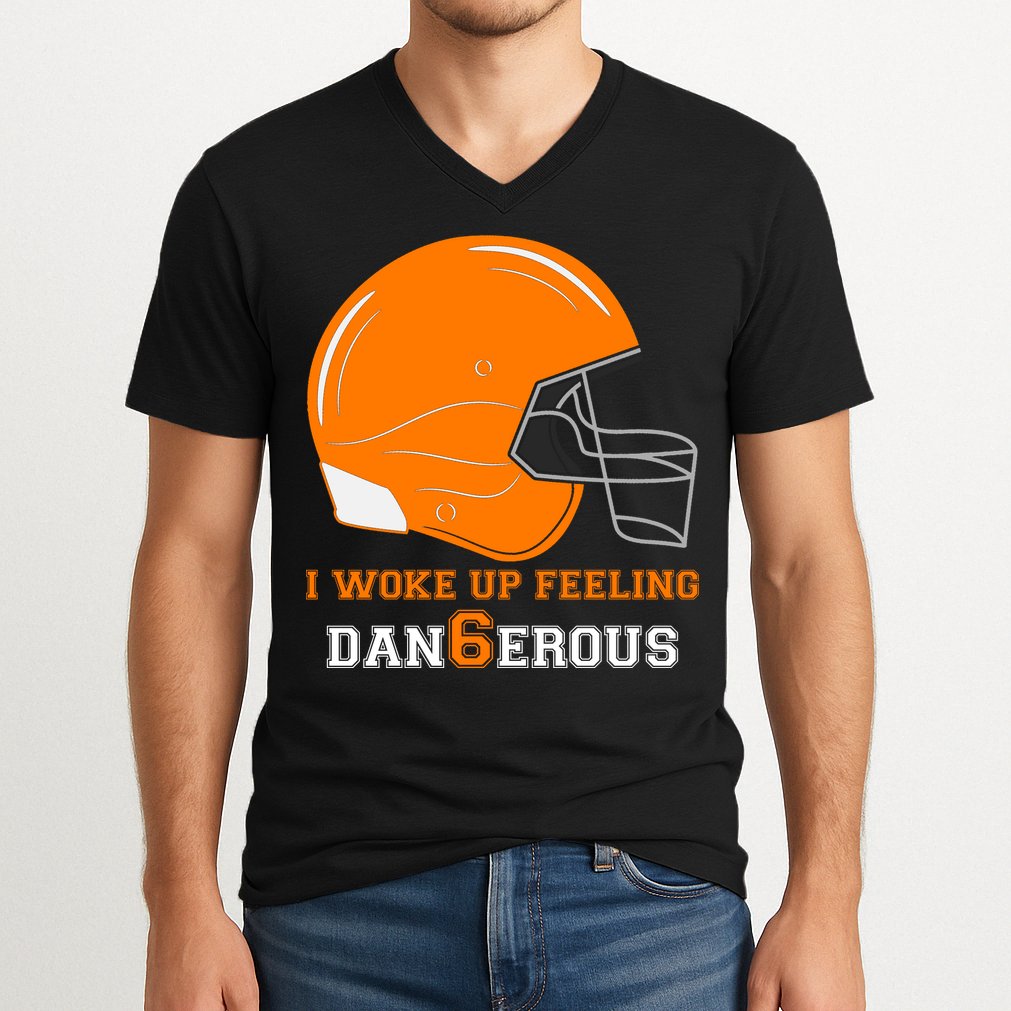 Woke Up Feeling Dan6erous (Dangerous) V-Neck T-Shirt