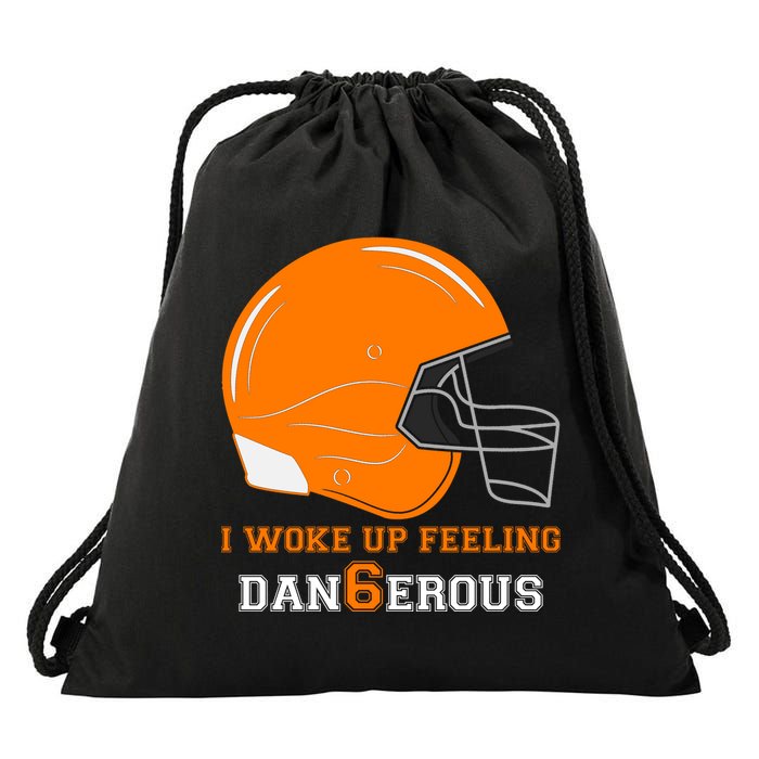 Woke Up Feeling Dan6erous (Dangerous) Drawstring Bag