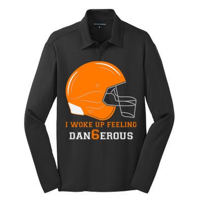 Woke Up Feeling Dan6erous (Dangerous) Silk Touch Performance Long Sleeve Polo