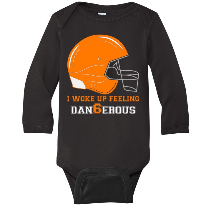 Woke Up Feeling Dan6erous (Dangerous) Baby Long Sleeve Bodysuit