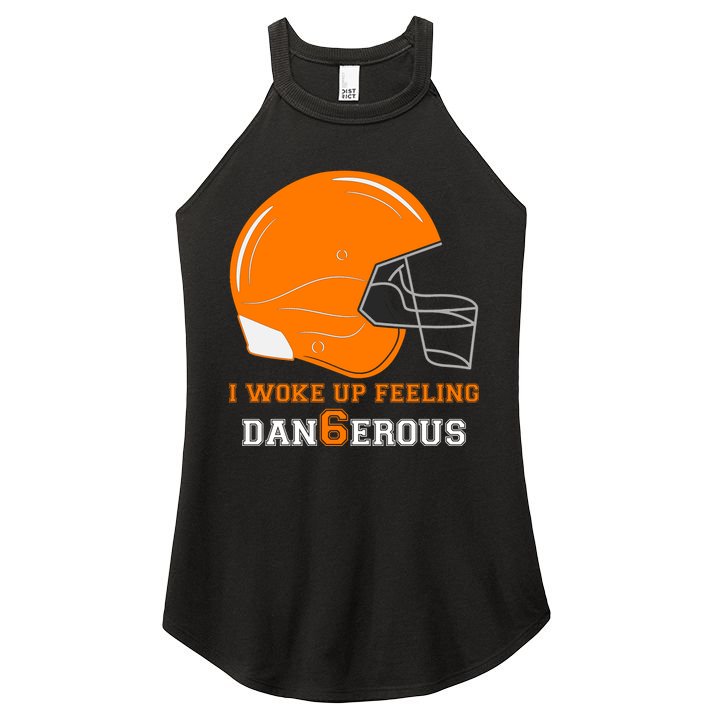 Woke Up Feeling Dan6erous (Dangerous) Women's Perfect Tri Rocker Tank