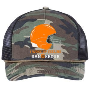 Woke Up Feeling Dan6erous (Dangerous) Retro Rope Trucker Hat Cap