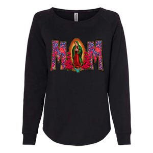 Womens Our Lady Of Guadalupe Catholic Virgin Mary Mexican Mom Womens California Wash Sweatshirt