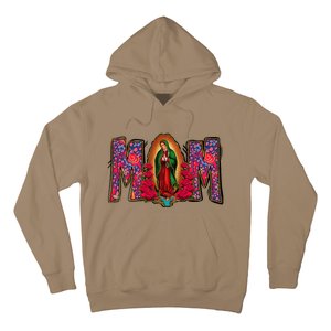 Womens Our Lady Of Guadalupe Catholic Virgin Mary Mexican Mom Hoodie