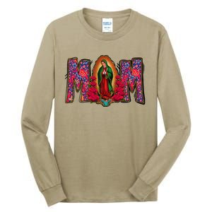 Womens Our Lady Of Guadalupe Catholic Virgin Mary Mexican Mom Tall Long Sleeve T-Shirt