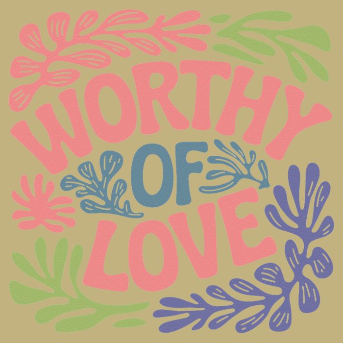 Worthy Of Love Inspirational Floral Pattern Long Sleeve Shirt