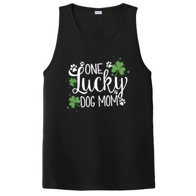 Wo One Lucky Dog Mom Gift St Patrick Day Cute Dog Mom Gift PosiCharge Competitor Tank