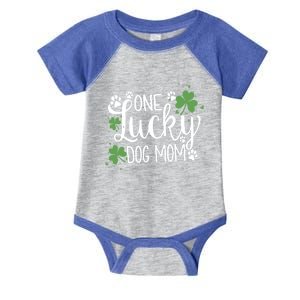 Wo One Lucky Dog Mom Gift St Patrick Day Cute Dog Mom Gift Infant Baby Jersey Bodysuit