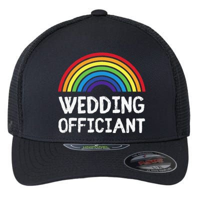 Wedding Officiant Lgbt Lesbian Gay Wedding Marriage Ceremony Flexfit Unipanel Trucker Cap