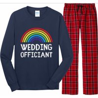 Wedding Officiant Lgbt Lesbian Gay Wedding Marriage Ceremony Long Sleeve Pajama Set