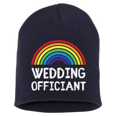 Wedding Officiant Lgbt Lesbian Gay Wedding Marriage Ceremony Short Acrylic Beanie