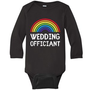 Wedding Officiant LGBT Lesbian Gay Wedding Marriage Ceremony Baby Long Sleeve Bodysuit